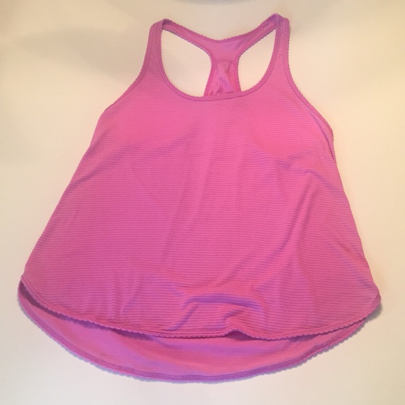 lululemon athletica Tops - Lululemon Racerback Striped Tank Scallop Detail